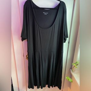 Ava & VIV 4X Short Sleeve black dress NWTs